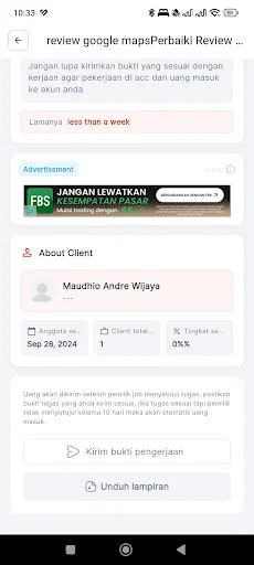 Gudang Tugas: Ganhe Dinheiro Real Realizando Microtarefas Online - Screenshot 7