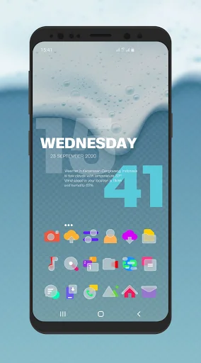 Bluric Icon Pack: Personalize seu Android com Estilo Frozen Glass - Screenshot 2