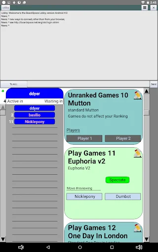 Boardspace.net: Jogue +100 Jogos de Tabuleiro Online Grátis - Screenshot 2