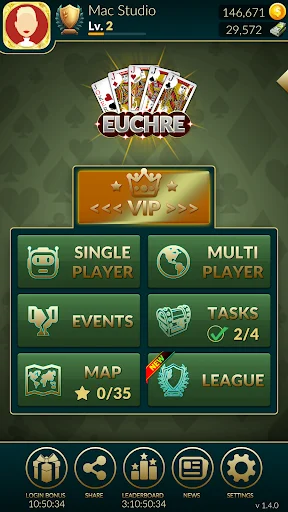 Baixar Euchre Ultimate: Jogue Cartas Online com Amigos e Bots - Screenshot 1