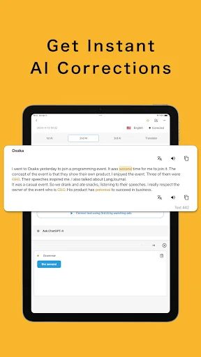 LangJournal: Aprenda Idiomas com Diário e Correção por IA - Screenshot 18