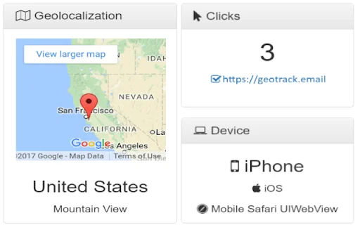 Rastreamento de E-mail no Gmail: GeoTrack Grátis e Eficiente - Screenshot 1