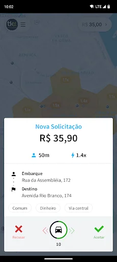 Baixar Tkx Motorista – Aplicativo de Corrida Rápido e Seguro - Screenshot 3