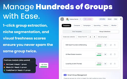 Group Posting PRO: Automação e Agendamento para Facebook™ - Screenshot 4