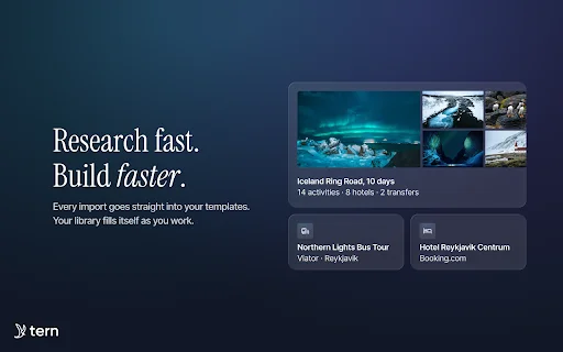 Tern Travel Official Extension: Importe Viagens e Ganhe Produtividade - Screenshot 2