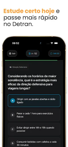 Simulado Detran 2026: Passe na Prova Teórica e Tire sua CNH - Screenshot 5