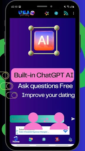 Baixar USA Dating – Conecte-se com Pessoas nos EUA e França - Screenshot 4
