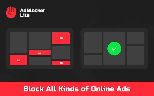AdBlock Lite: Bloqueador de Anúncios Grátis para Chrome - Screenshot 1