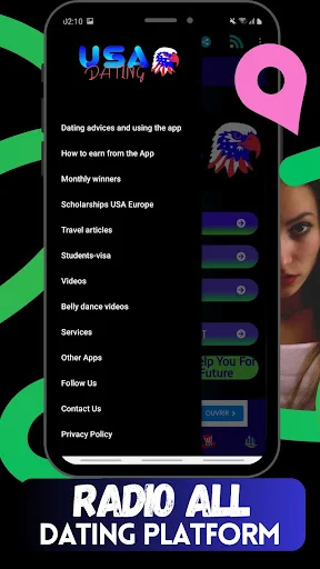 Baixar USA Dating – Conecte-se com Pessoas nos EUA e França - Screenshot 8