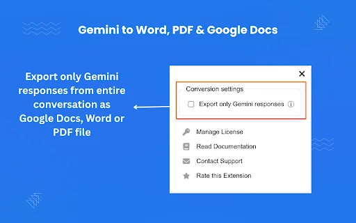 Exportar Gemini para Word e PDF – Extensão Chrome Prática - Screenshot 4