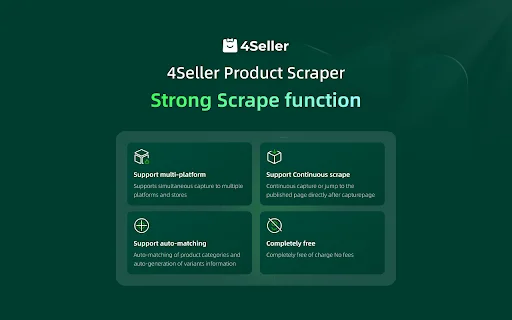 4Seller: O Melhor Scraper de Produtos para TikTok Shop e E-commerce - Screenshot 3