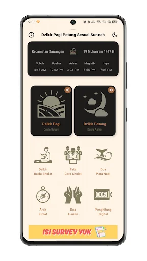 Dzikir Pagi Petang: Pratique Orações Diárias Seguindo a Sunnah - Screenshot 2