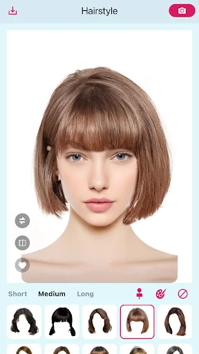 Hairstyle Try On: Mude Seu Visual com IA – Baixe Agora - Screenshot 1