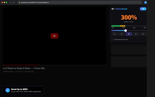 Volume Booster: Aumente o Som do Navegador em até 600% – Grátis - Screenshot 1