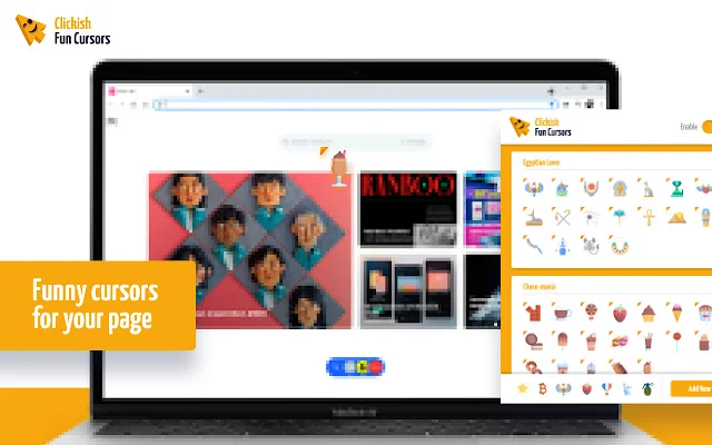 Clickish Fun Cursors: Personalize seu cursor com estilo incrível - Screenshot 1
