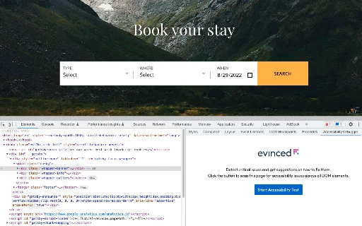 Evinced Dev Debugger: Otimize a Acessibilidade Web Agora - Screenshot 2