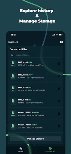 Video Converter – Remux: Conversor de Vídeo Rápido e Gratuito - Screenshot 5