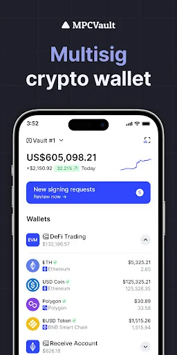 MPCVault – Carteira Multisig Segura para Equipes | Baixe Agora - Screenshot 1