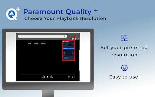 Paramount Quality+ – Controle a Resolução do Paramount+ Agora - Screenshot 1