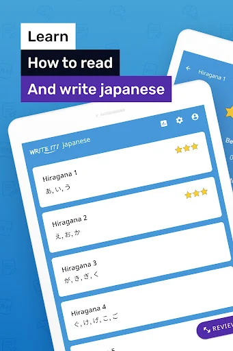 Write It! Japanese: Aprenda Hiragana e Katakana Gratuitamente - Screenshot 11