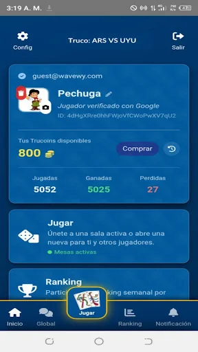 Truco Argentino e Uruguayo – Jogue Online com Chat de Voz - Screenshot 14