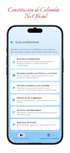 Constituição da Colômbia: Acesse a Lei Fundamental Grátis - Screenshot 1