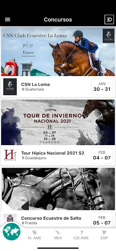 Equestrian Digital: Resultados e Listas de Provas de Salto - Screenshot 1