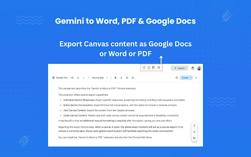 Exportar Gemini para Word e PDF – Extensão Chrome Prática - Screenshot 5