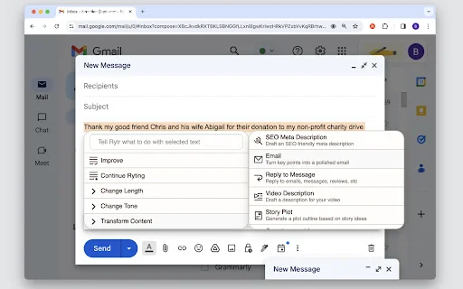 Rytr: O Melhor Assistente de Escrita AI – Extensão Gratuita - Screenshot 3