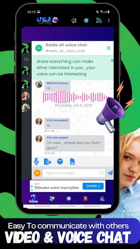 Baixar USA Dating – Conecte-se com Pessoas nos EUA e França - Screenshot 3