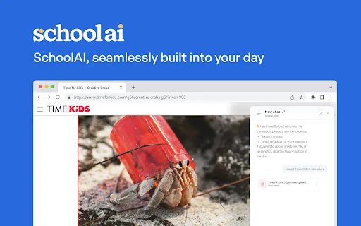 SchoolAI: Transforme o Ensino com Inteligência Artificial no Navegador - Screenshot 1
