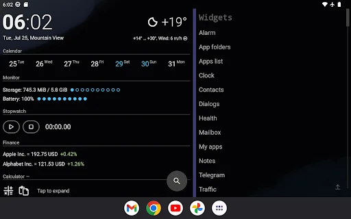 Download AIO Launcher: Personalização Extrema para Android - Screenshot 7