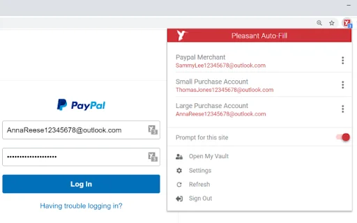 Pleasant Password Server Auto-Filler: Segurança e Eficiência - Screenshot 2