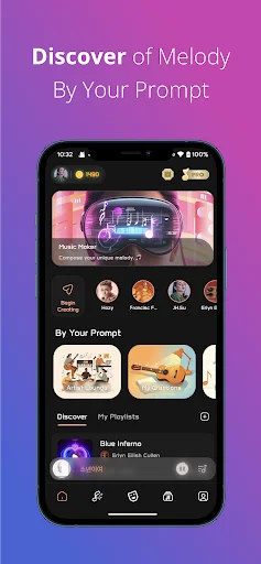 Melody AI Music & Song Maker: Crie Músicas com IA em Segundos - Screenshot 1