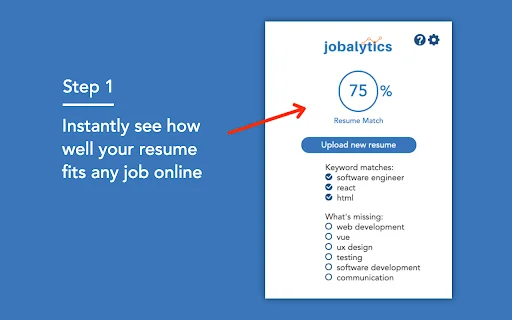 Jobalytics: Otimize seu Currículo para o ATS e Consiga Entrevistas - Screenshot 1