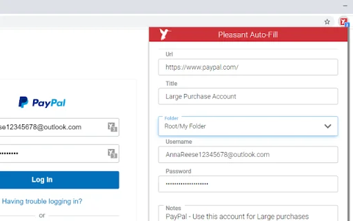 Pleasant Password Server Auto-Filler: Segurança e Eficiência - Screenshot 1