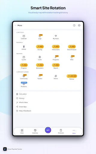 Smart Peptide Tracker: Monitore Seus Peptídeos com Precisão - Screenshot 14