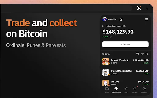 Xverse: Carteira Bitcoin Segura e Completa – Baixe Agora - Screenshot 2