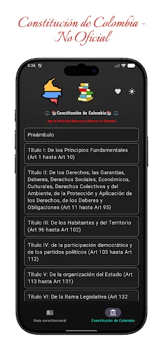 Constituição da Colômbia: Acesse a Lei Fundamental Grátis - Screenshot 5