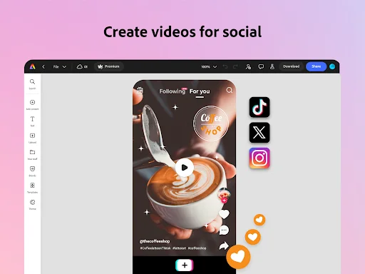 Adobe Express: Edição de Fotos e Vídeos AI – Baixe Agora Grátis - Screenshot 20