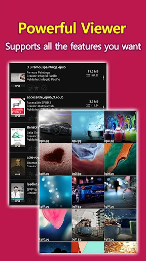 CherieViewer: Visualize EPUB, Comics e Heic sem Descompressão - Screenshot 1