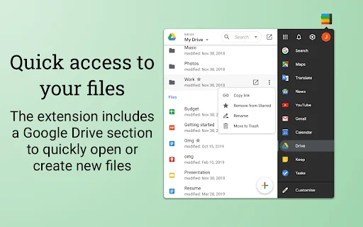 Black Menu for Google: Acesse Apps e Gemini AI com Agilidade - Screenshot 3
