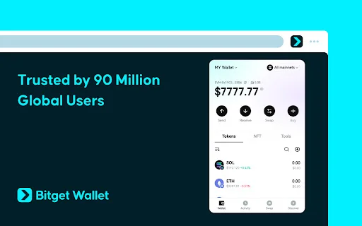 Bitget Wallet: Sua Carteira Web3 e Crypto Segura no Chrome - Screenshot 1