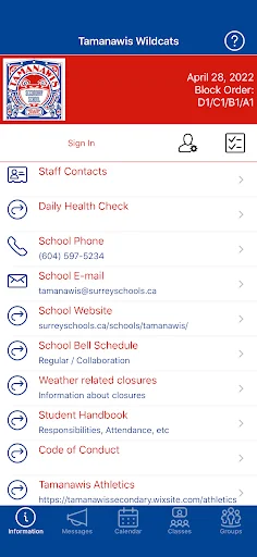 Baixe Tamanawis Wildcats – App Oficial da Escola para Android - Screenshot 1