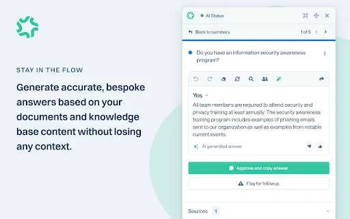 Conveyor: Respostas de Segurança com IA – Baixe a Extensão Chrome - Screenshot 1