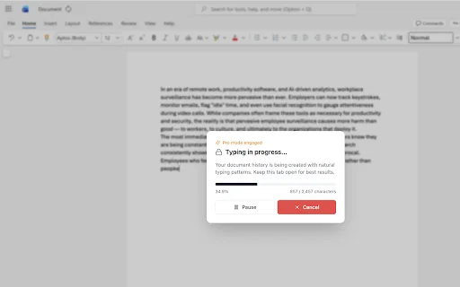 Duey.ai: Humanizer e Auto Typer para Google Docs e Word Online - Screenshot 5