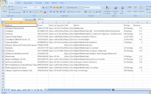 JD Data Scrapper Tool: Extração Eficiente de Dados do JustDial - Screenshot 3