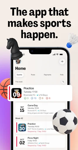 Spond: Gestão de Equipes e Grupos – Organize seu time facilmente - Screenshot 1