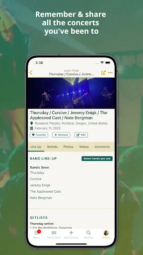 Concert Archives: O Diário Definitivo para Fãs de Shows - Screenshot 3