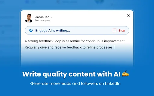 Engage AI: Otimize Comentários no LinkedIn com Inteligência Artificial - Screenshot 3